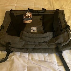 Sandpiper of California Gray Garment Bag/Backpack NWT